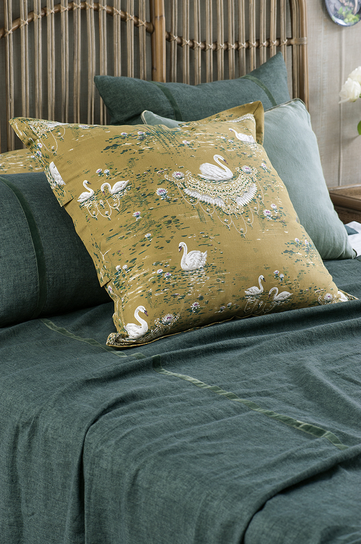 Bianca Lorenne - Cigna - Olive Comforter / Pillowcase/Eurocase/Cushion image 3